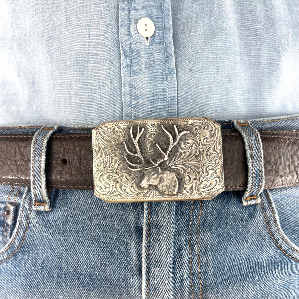 466 Patina Elk – Sterling Silver