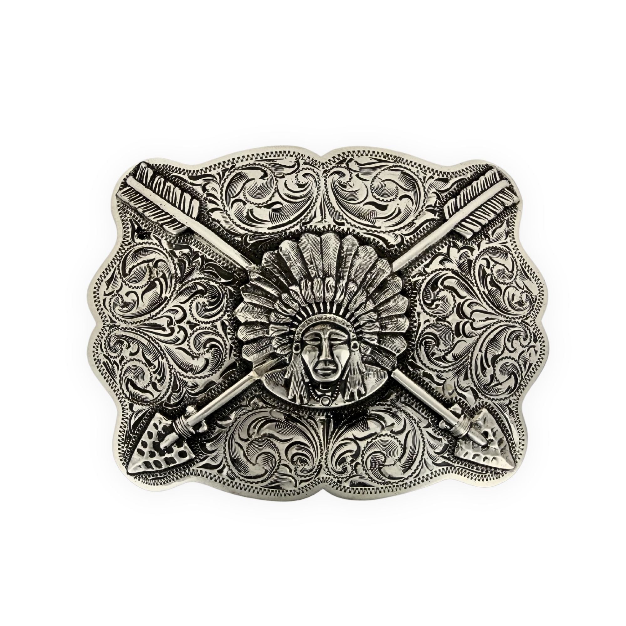 566 Chief Red Wolf - Sterling Silver