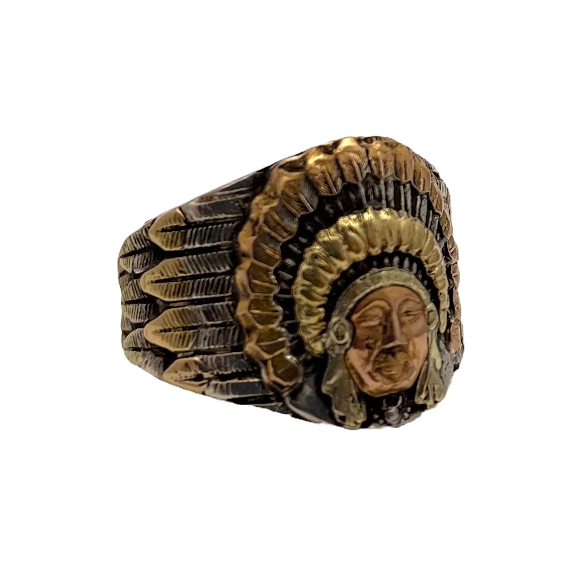 Chief Red Wolf Feather Ring G3 image 1