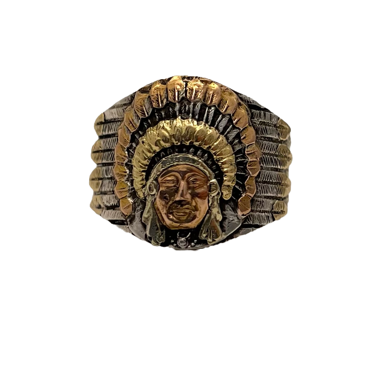 Chief Red Wolf Feather Ring G3 image 0