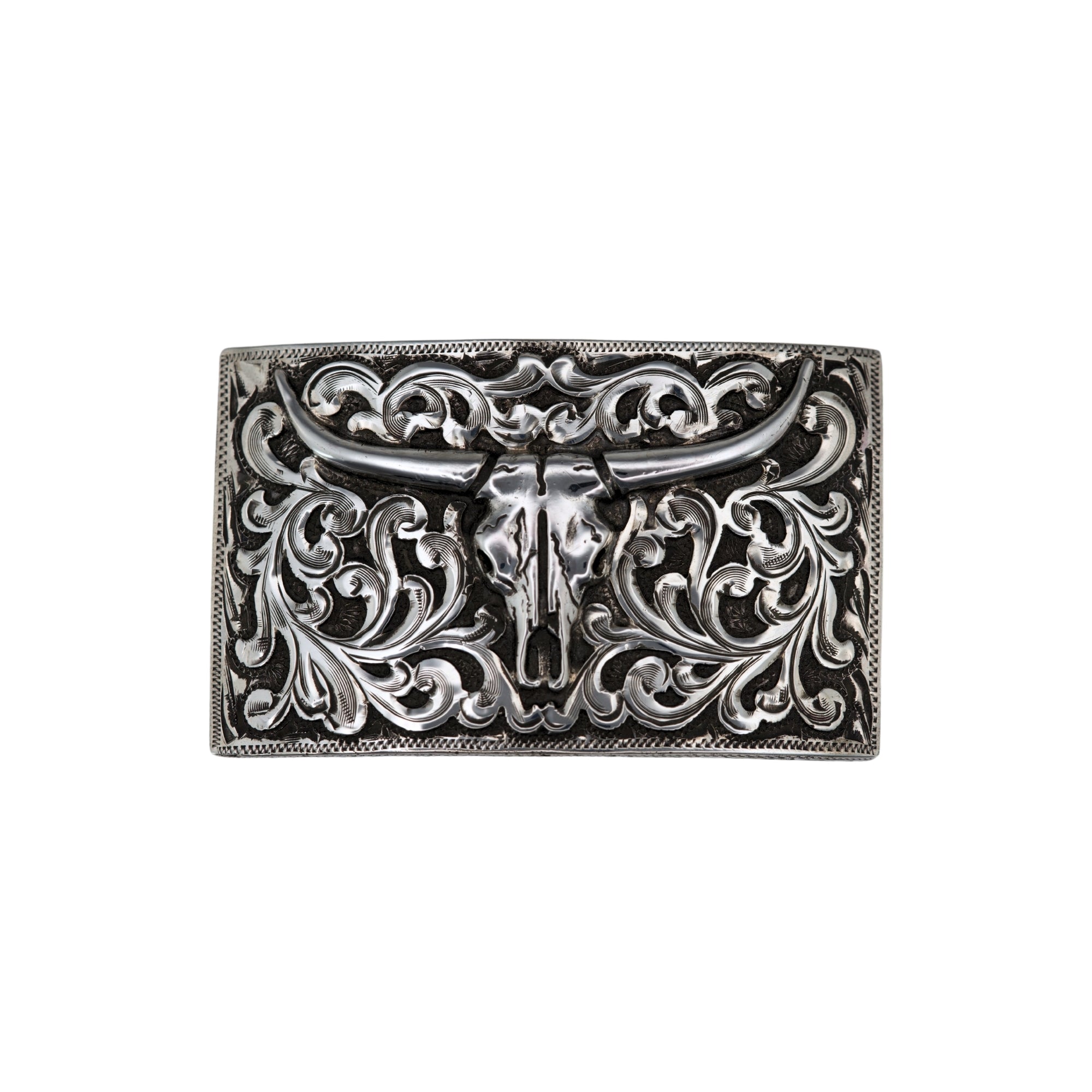 Brigadier Skull & Scrolls - Sterling Silver