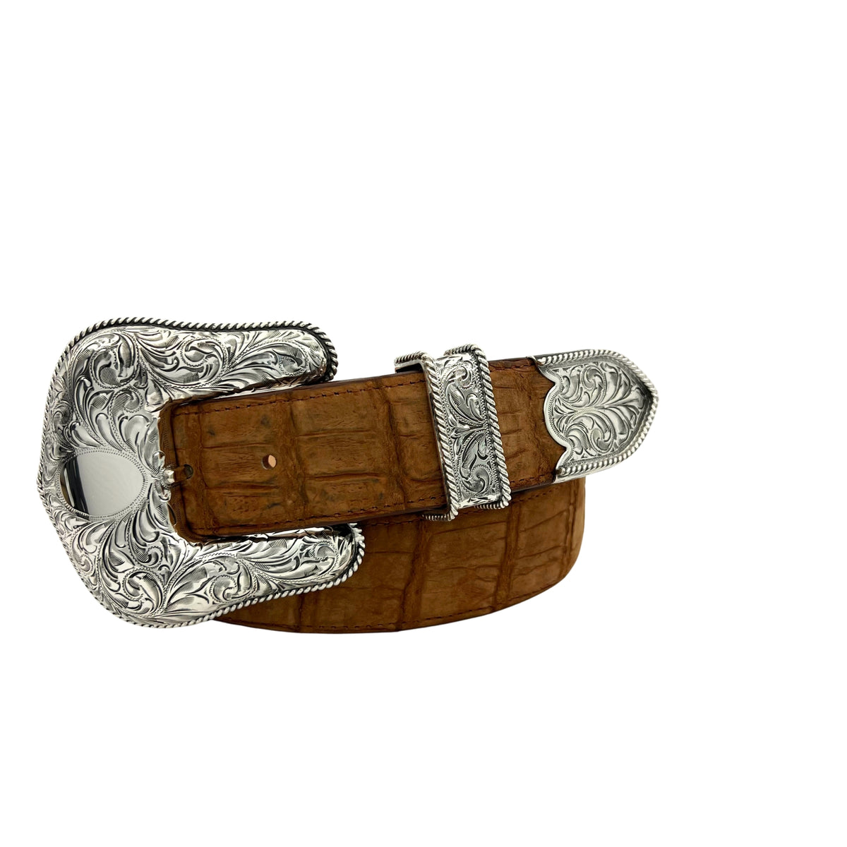 Hank Williams Jr. Fully Engraved Ranger Set - Sterling Silver