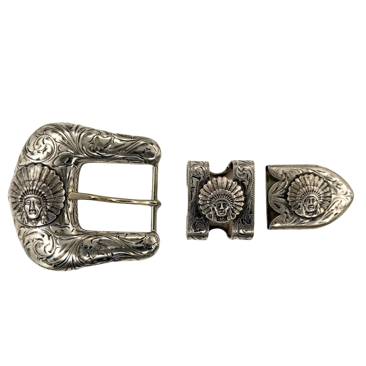 Hank Williams Jr. Chief Red Wolf Ranger Set - Sterling Silver