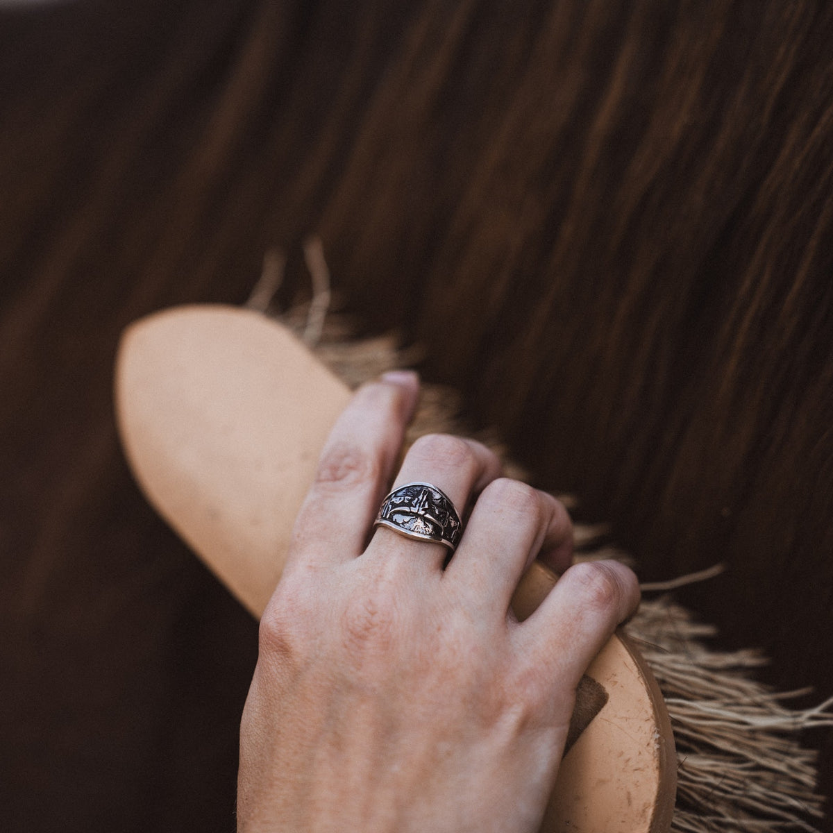 Arizona Skull Ring - Sterling Silver