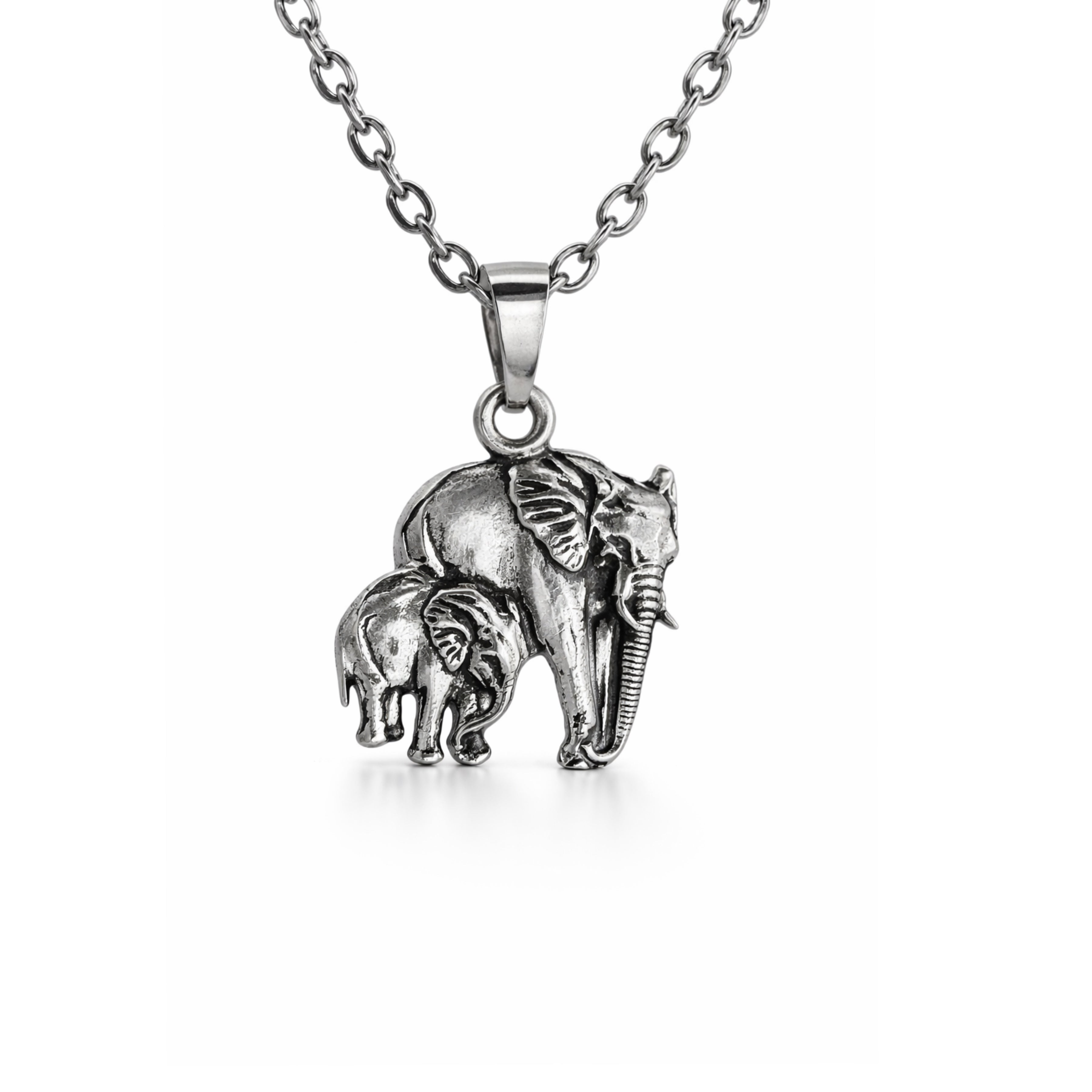Elephant Pendant - Sterling Silver