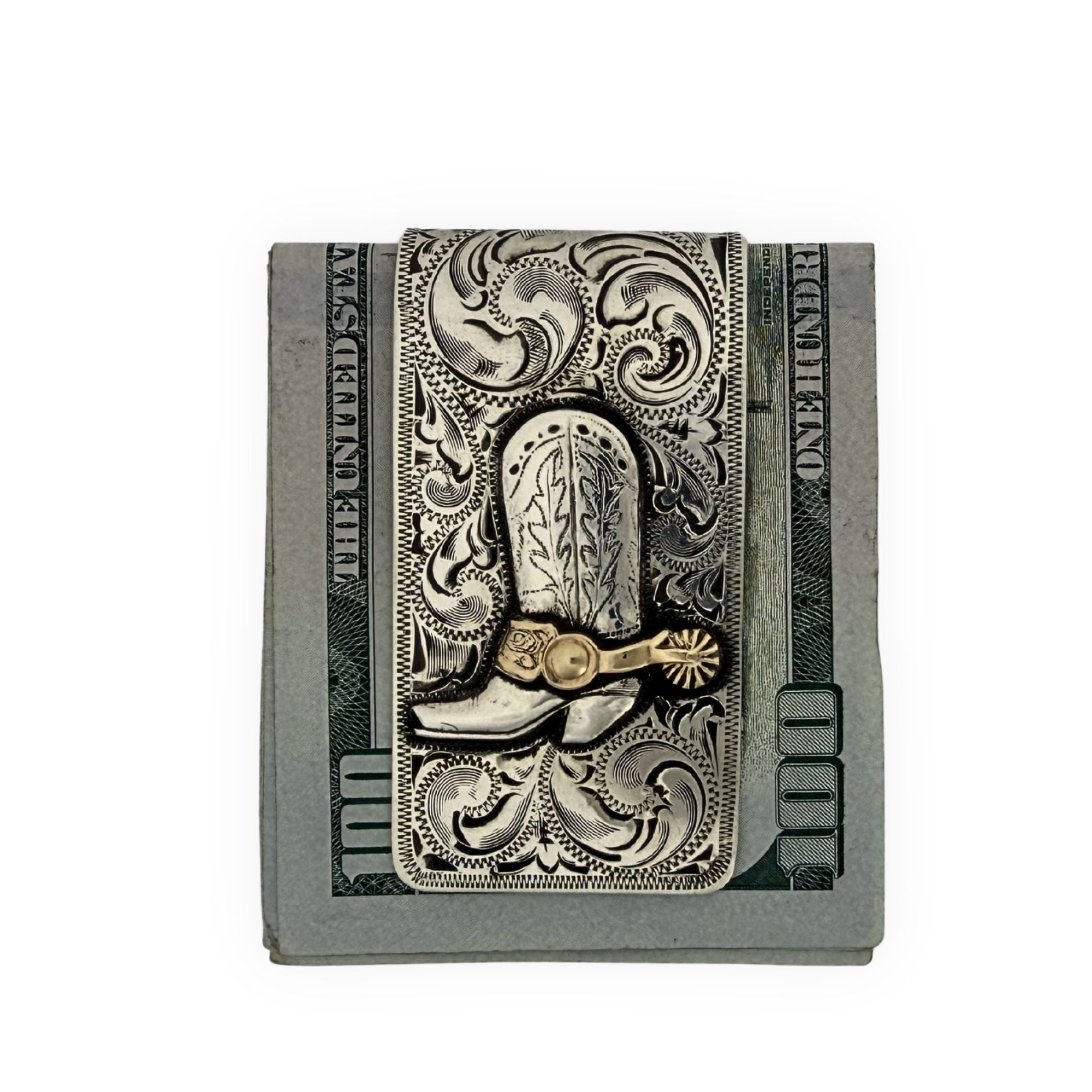 Boot Money Clip - Gold Overlay