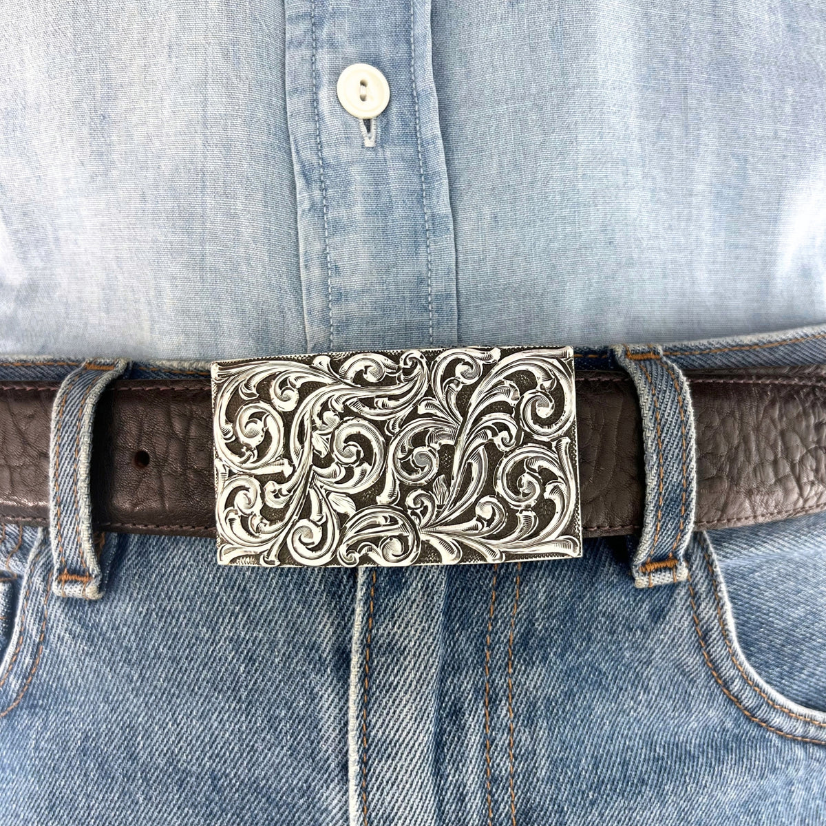 Brigadier Overlaid Scrolls – Sterling Silver