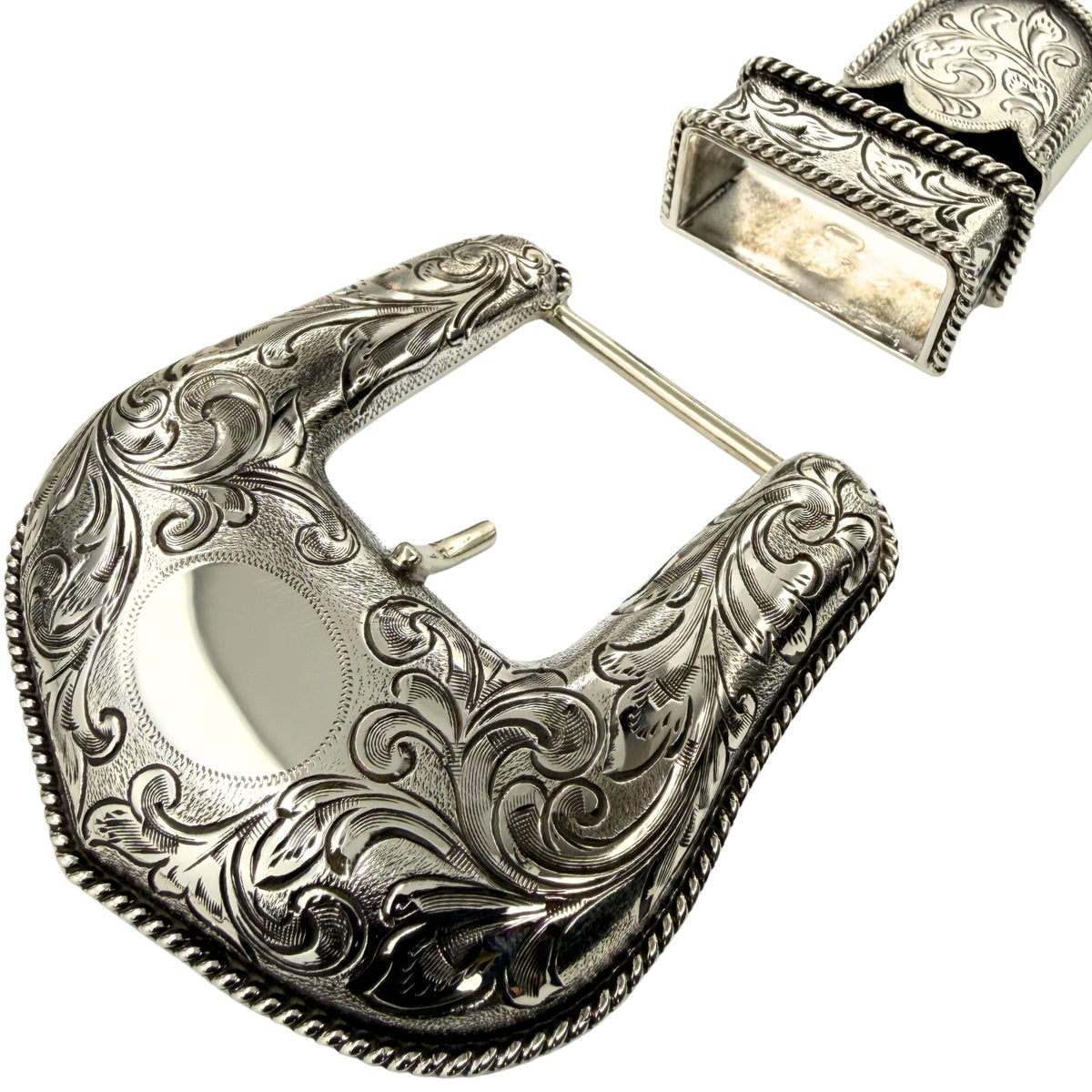 Hank Williams Jr. Fully Engraved Ranger Set - Sterling Silver