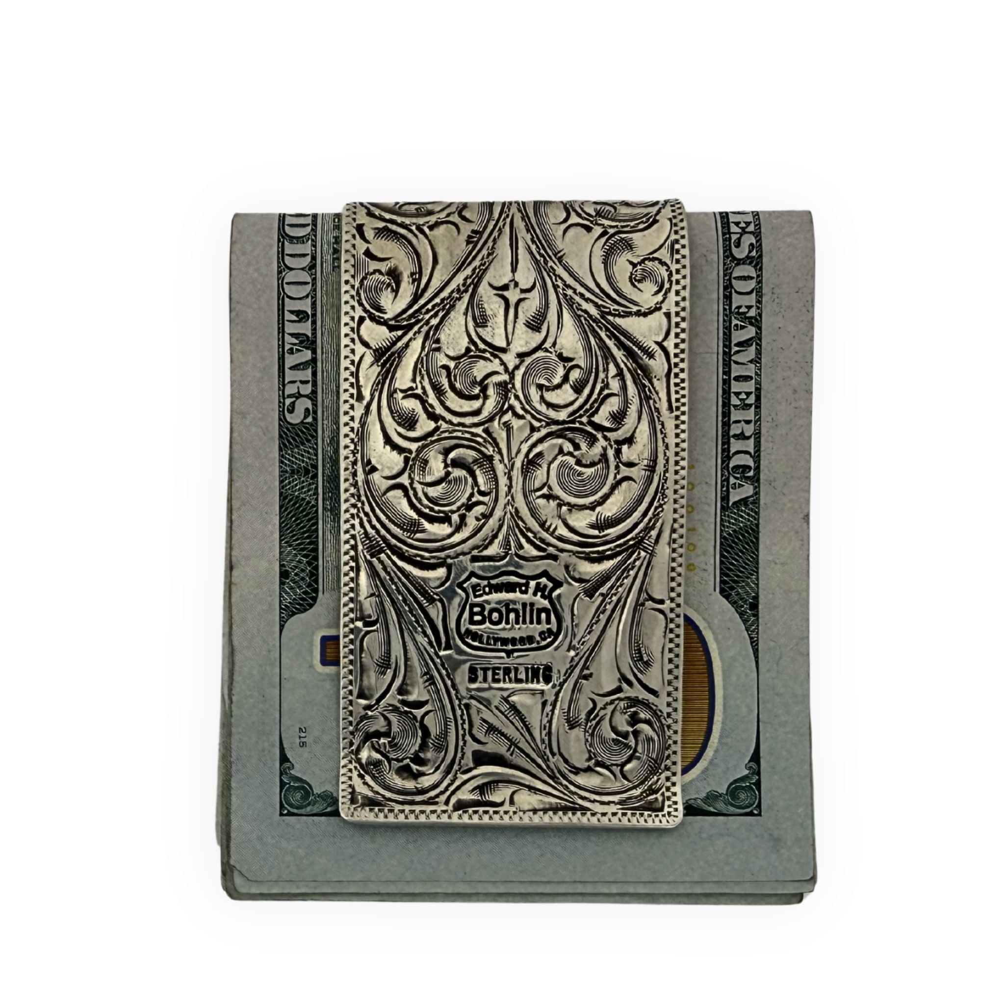 Longhorn Wad Clip - Sterling Silver