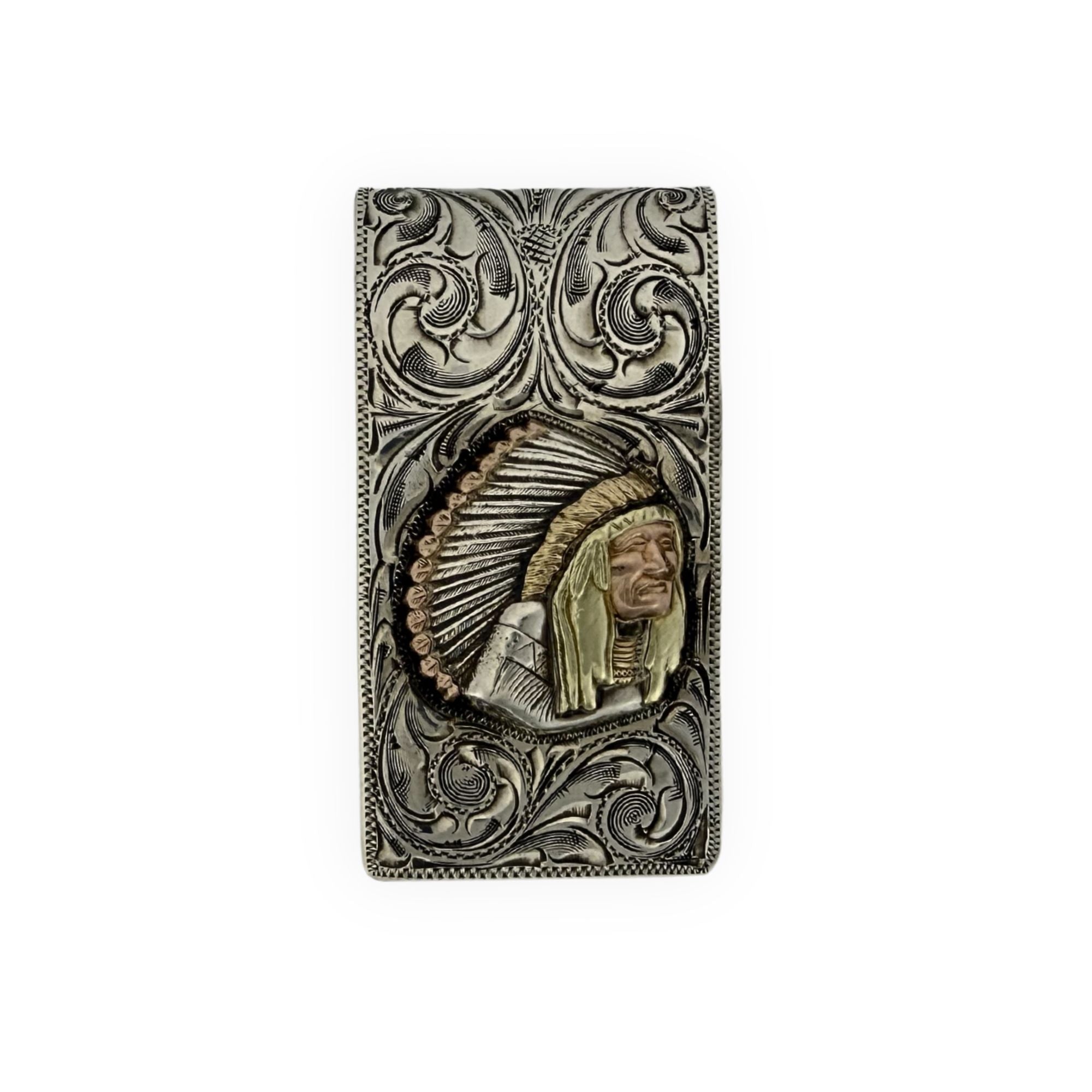 Chief Money Clip – Three-Color Gold